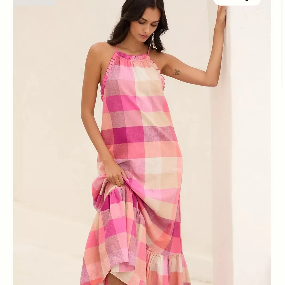 Anthropologie The Malika Printed Dress: Picnic Edition NWT SZ 1X - Picture 9 of 16